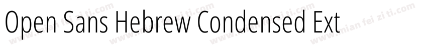 Open Sans Hebrew Condensed Extra Bo字体转换